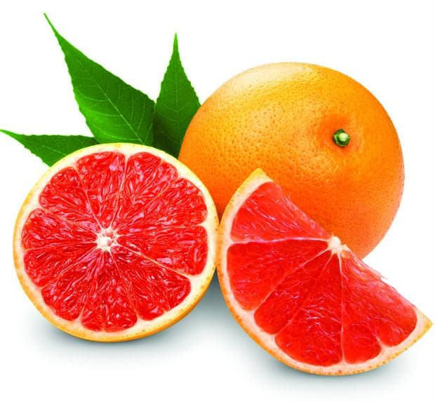 Сладкий, сочный и вкусный,   рубиновый красный грейпфрут   содержат больше антиоксидантной силы и больше пользы для здоровья, чем белый (желтый) грейпфрут